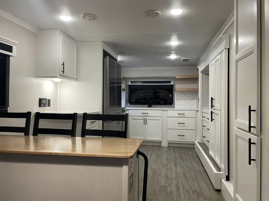 RV kitchen and interior after a deep clean